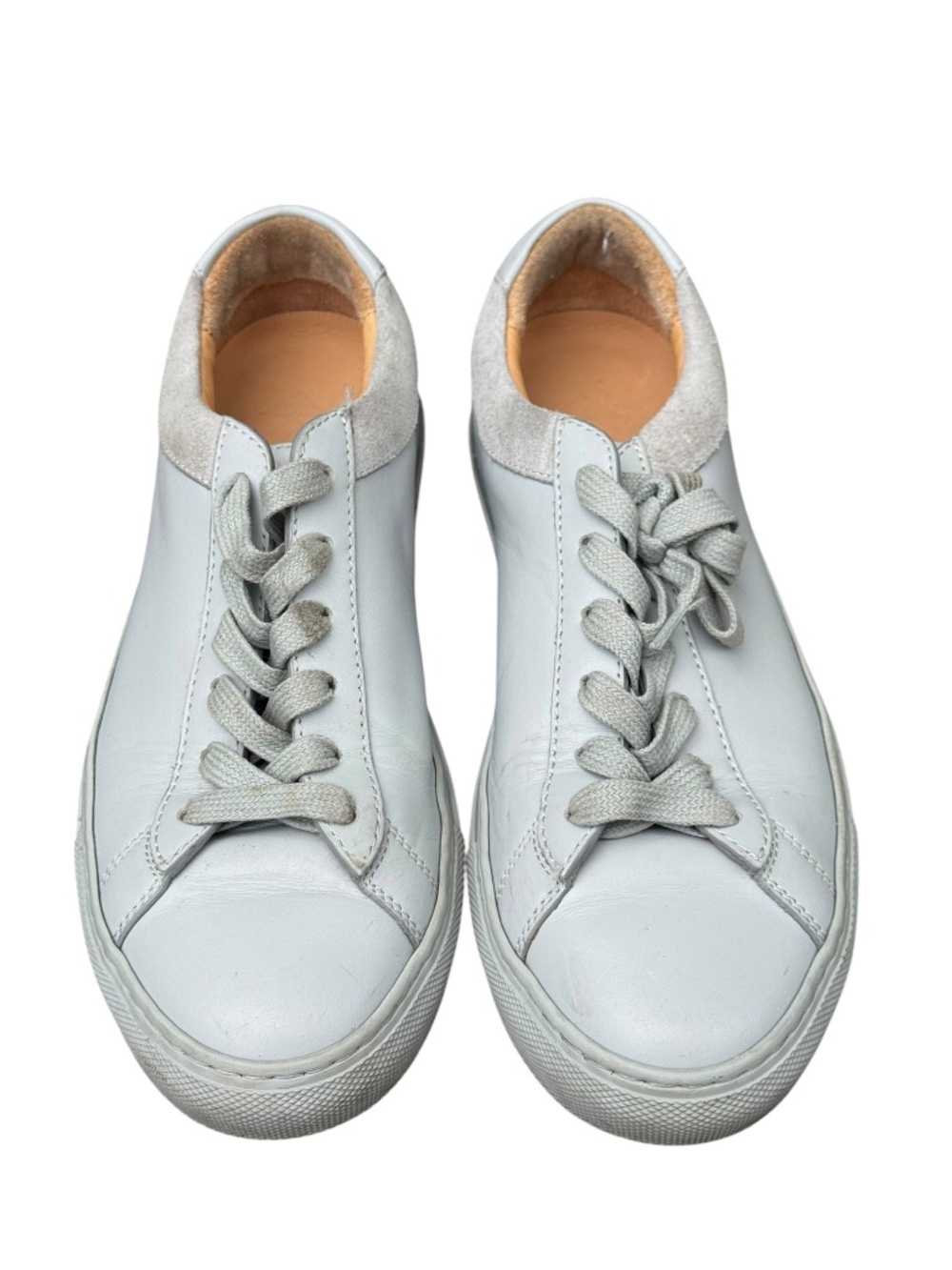 KOIO Capri Gray Leather Sneakers Made in Italy Women's EU 37 Luxury Minimalist